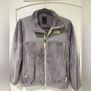 The North Face Gray Fleece Jacket Youth Large